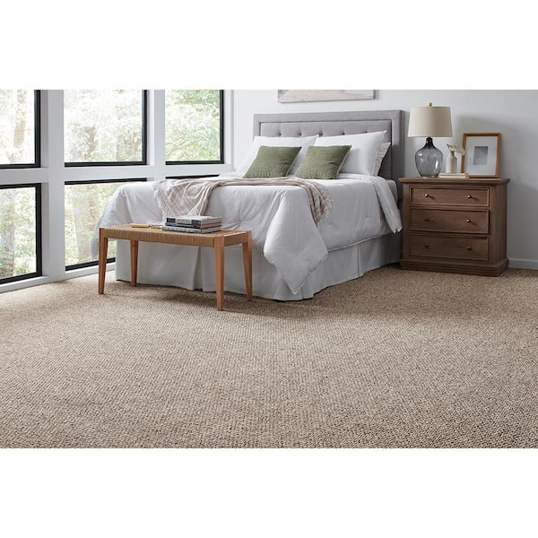 Lanwick  - Tender Moment - Beige 19 oz. Polyester Pattern Installed Carpet