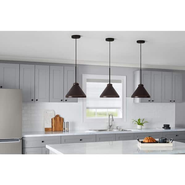 2-1/4 in. Large Oil-Rubbed Bronze Metal Cone Pendant Light Shade