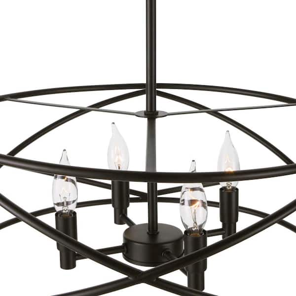 Hastings 13.5 in. 2-Light Satin Bronze Industrial Caged Drum Ceiling Semi Flush Mount Light