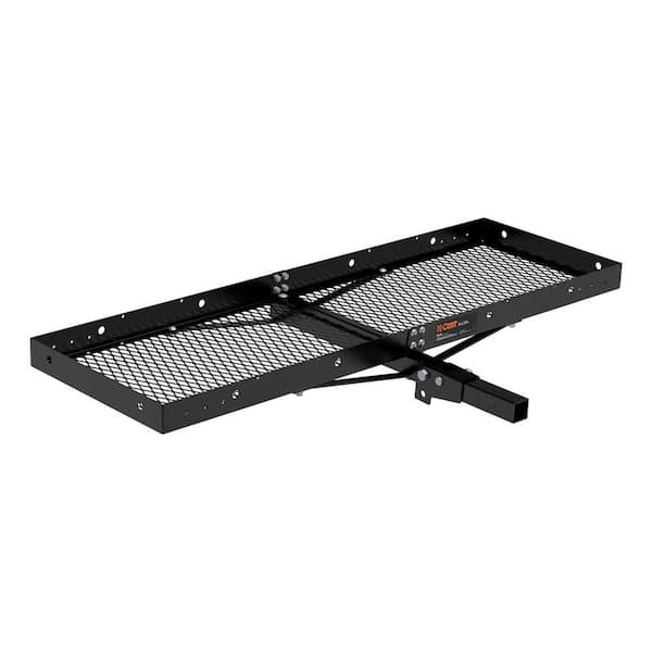 500 lb. Capacity 60 in. x 20 in. Black Steel Tray Cargo Carrier (Folding 2 in. Shank)