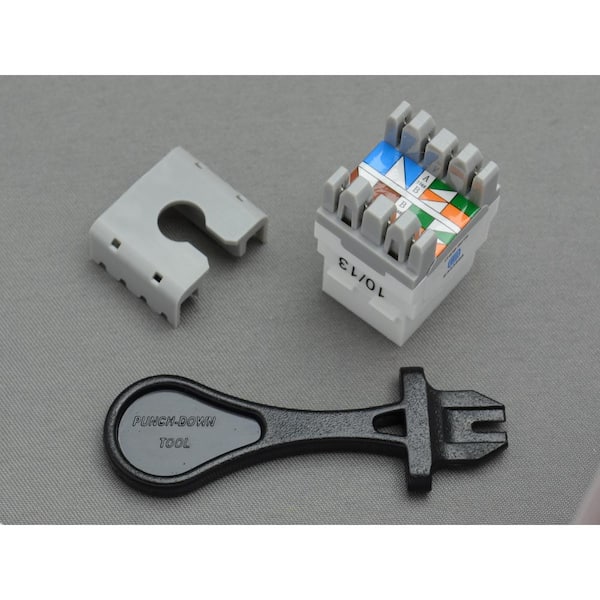 Cat-6 Jack in White (25-Pack)