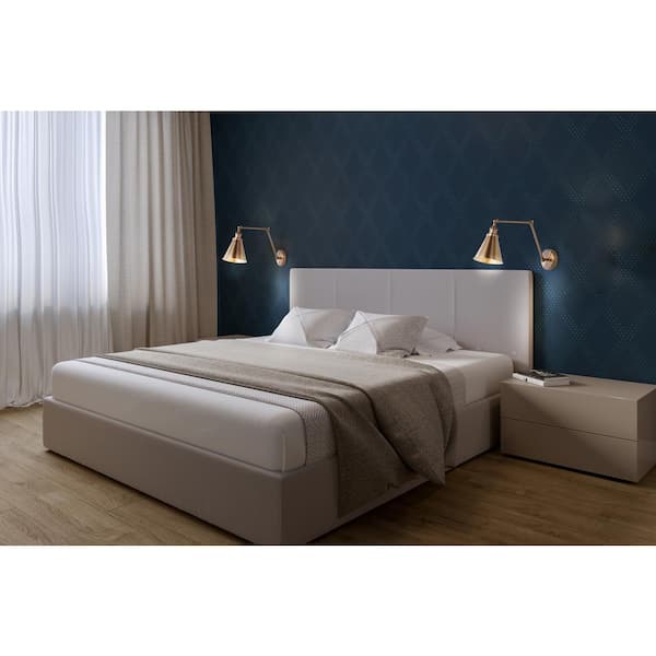 Rover 7 in. Adjustable Arm Metal Brass LED Wall Sconce