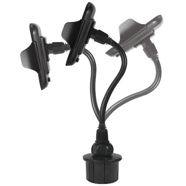 Extra-Long 16 in. Tall Adjustable Automotive Cup Holder Mount for Smartphones and GPS