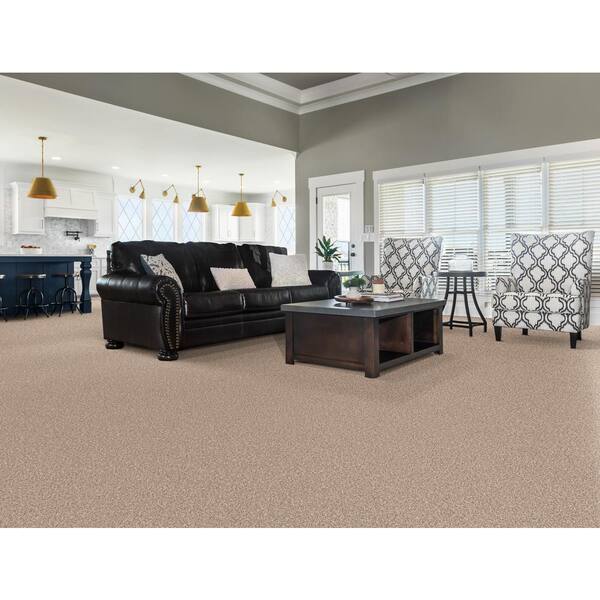 Urban Artifact II - Adobe - Brown 60.9 oz. Nylon Texture Installed Carpet