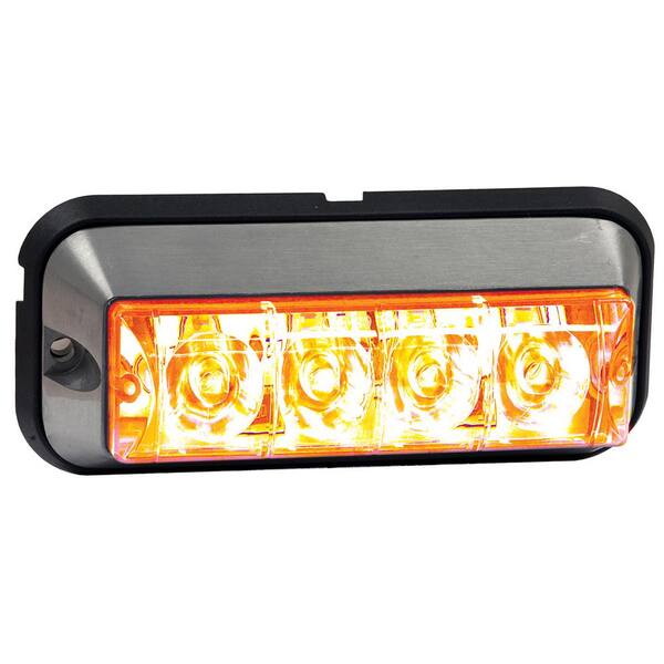 4.875 Inch Amber Rectangular Strobe Light
