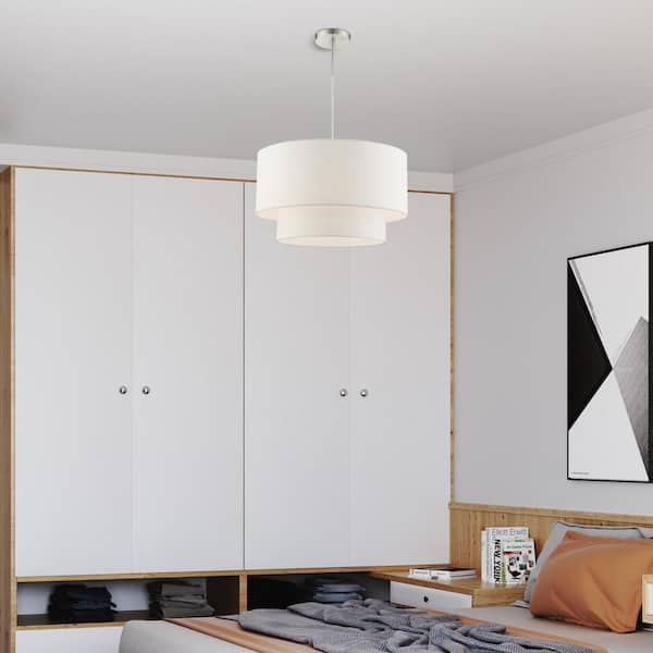 Whitney 3 Light Brushed Nickel Pendant