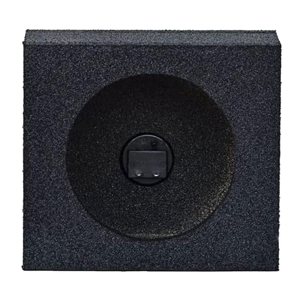 QPower QBomb Single 6.5 in. Bedliner Spray Car Speaker Box Enclosures, Pair