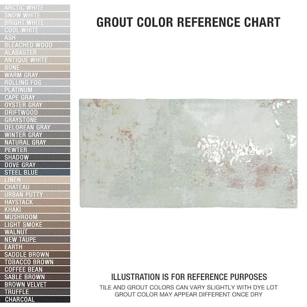 Biarritz Green 3 in. x 6 in. Ceramic Wall Tile (5.72 sq. ft./Case)