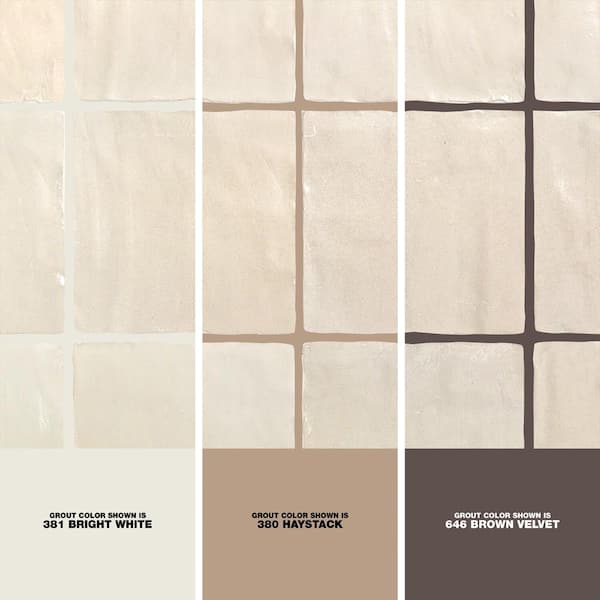 Amagansett Sand Dune Cream 4 in. x 4 in. Mixed Finish Ceramic Wall Tile (5.38 sq. ft. / case)