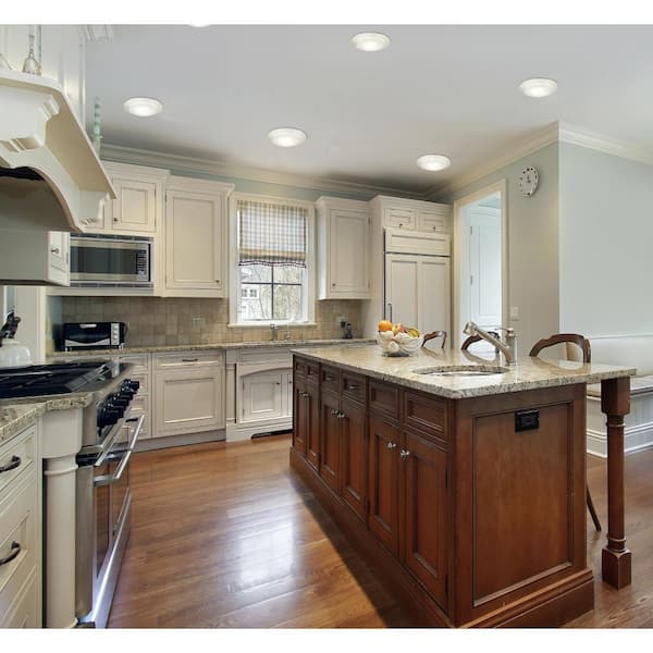 15-Watt Brushed Nickel Indoor/Outdoor Integrated LED Flush Mount