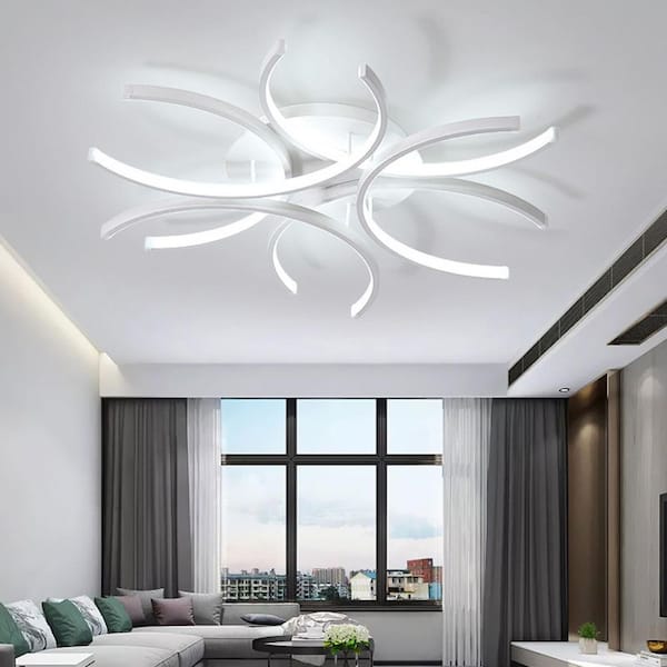 23.6 in. Modern Flowers Design Integrated LED Flush Mount Ceiling Light