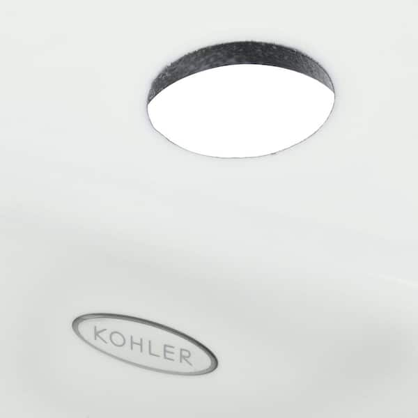 Mayfield White Cast Iron 25 in. 4-Hole Single Bowl Drop-in Kitchen Sink