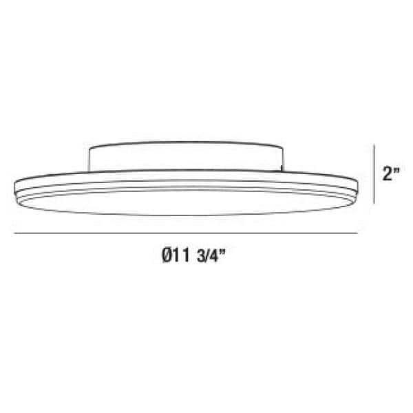 Graphite Grey Integrated LED Outdoor Flush Mount