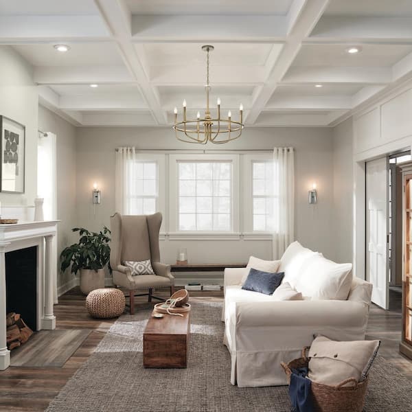 Capitol Hill 28.75 in. 6-Light Classic Bronze Traditional Candle Circle Chandelier for Dining Room