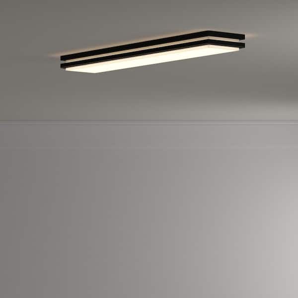 Saturn 4 ft. Bronze LED Linear Flush Mount
