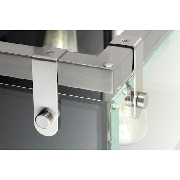 Glayse Collection 4-Light Brushed Nickel Semi-Flush Mount