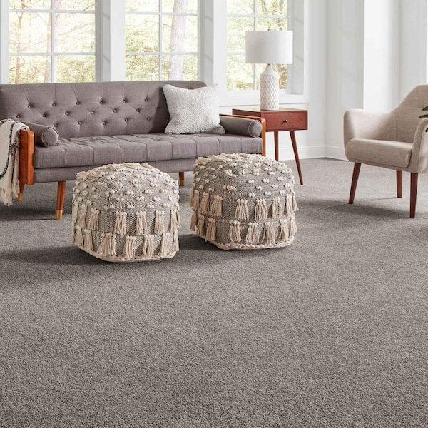 Phenomenal II  - Tradewind - Gray 62.7 oz. Triexta Texture Installed Carpet