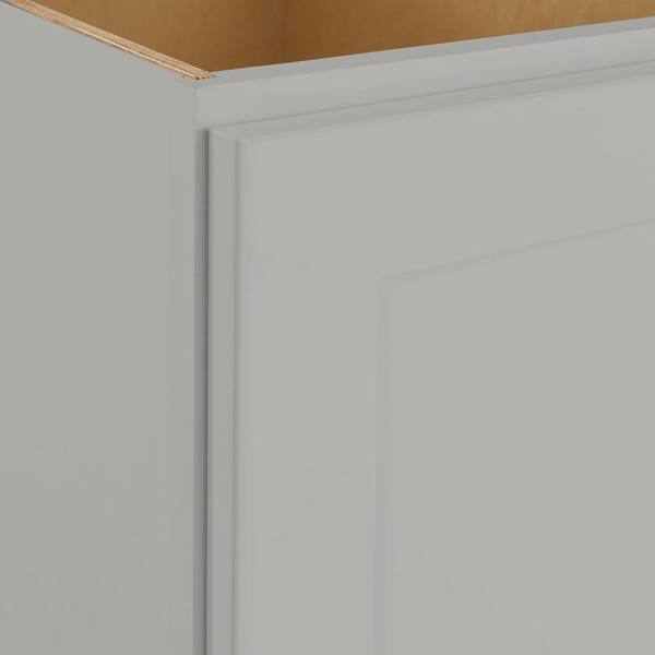 Avondale 18 in. W x 24 in. D x 34.5 in. H Ready to Assemble Plywood Shaker Trash Can Kitchen Cabinet in Dove Gray