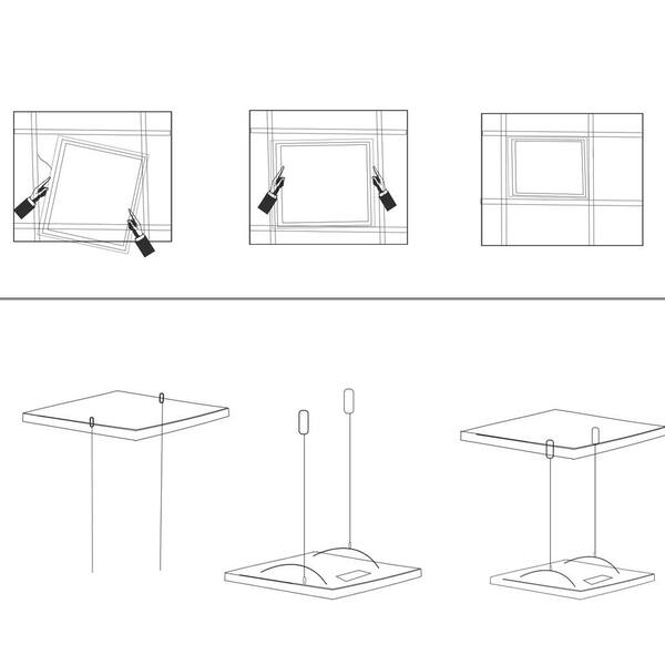 2 ft. x 2 ft. 5800 Lumens Integrated LED Panel Light Office Lighting 5000K White (2-Pack)