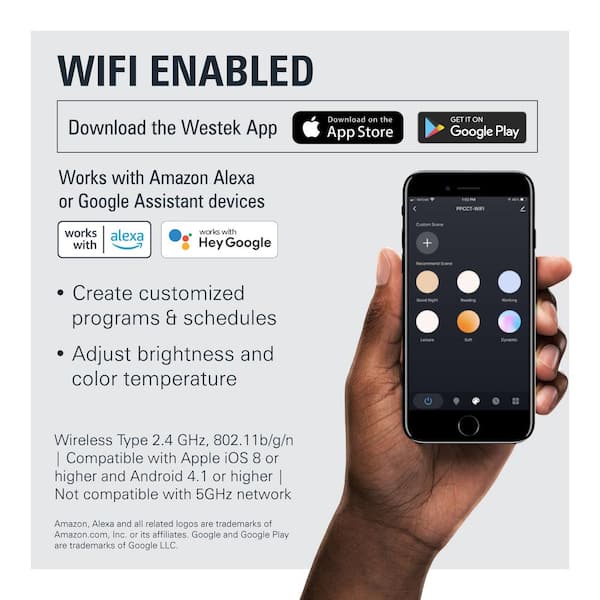 18 in. LED White Pro Pivot WiFi Under Cabinet Light