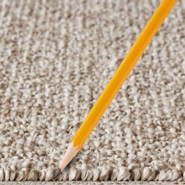 Hanville  - Linen - Beige 27 oz. SD Polyester Loop Installed Carpet