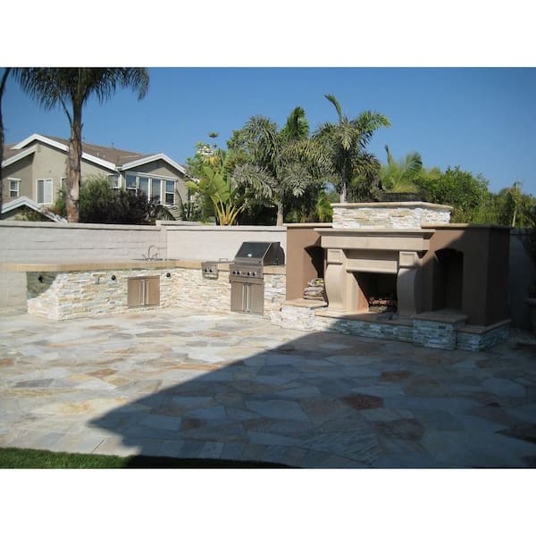 Golden Honey Ledger Panel 6 in. x 24 in. Natural Quartzite Wall Tile (6 sq. ft./case)