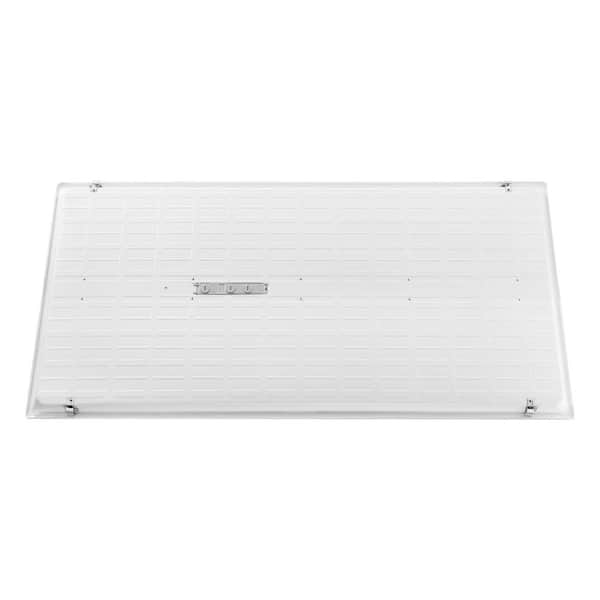 2 ft. x 4 ft. 5000 Lumens Integrated LED White Honeycomb Backlit Recessed Panel Light 4000K