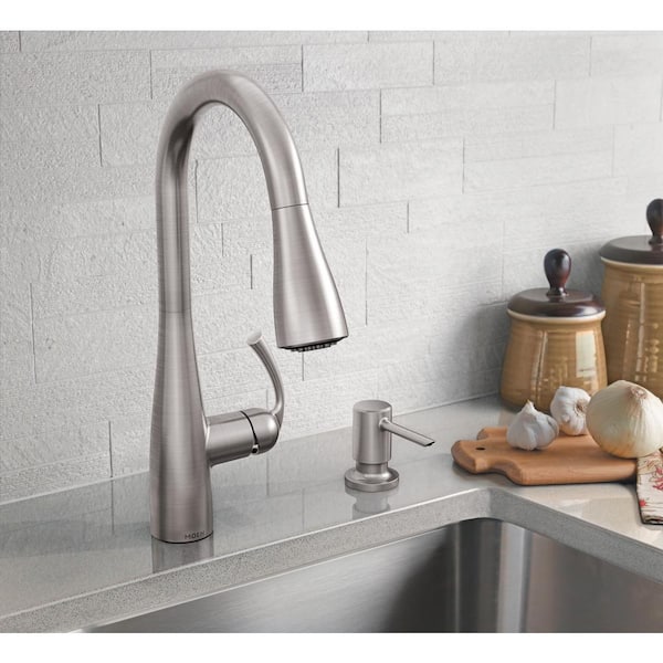 Essie Single-Handle Pull-Down Sprayer Kitchen Faucet with Reflex and Power Clean in Spot Resist Stainless