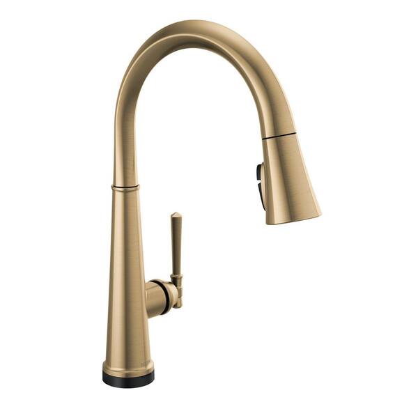 Emmeline Single-Handle Pull-Down Sprayer Kitchen Faucet with Touch2O and ShieldSpray in Lumicoat Champagne Bronze