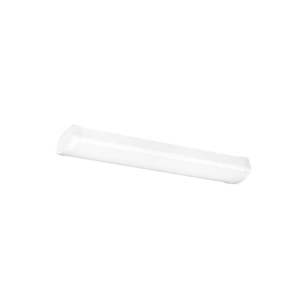 Drop Lens LED 24 in. Linear Integrated LED Flush Mount with Frosted Textured Acrylic Lens