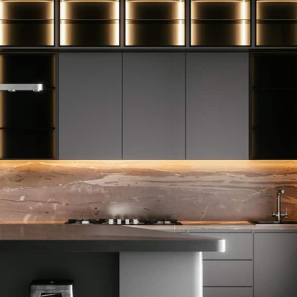 16.5 ft. Plug-In Or Hardwired with Power Supply, Dimmable Cuttable 3000K Warm White, Integrated COB LED Strip Light