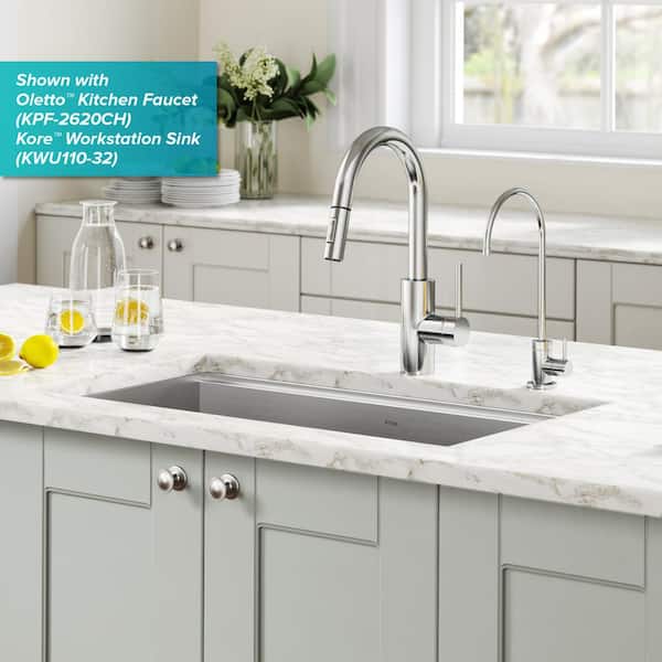 Purita Single Handle 100% Lead-Free Beverage Faucet in Chrome