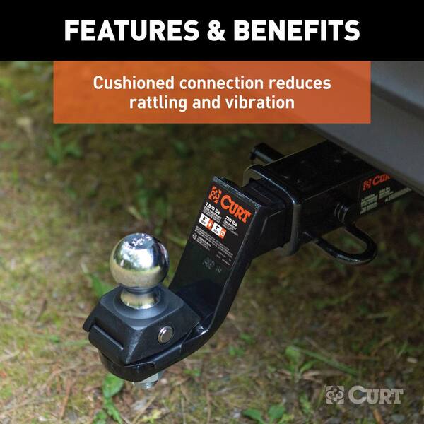 RockerBall Cushion Hitch with 2 in. Ball (2 in. Shank, 7,500 lbs., 3 in. Drop)