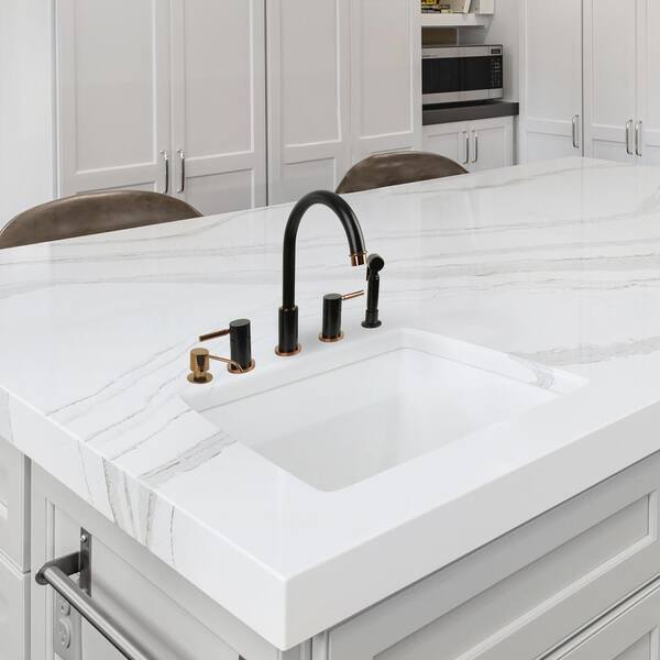 Built in Copper Soap Dispenser Refill from Top with 17 oz. Bottle