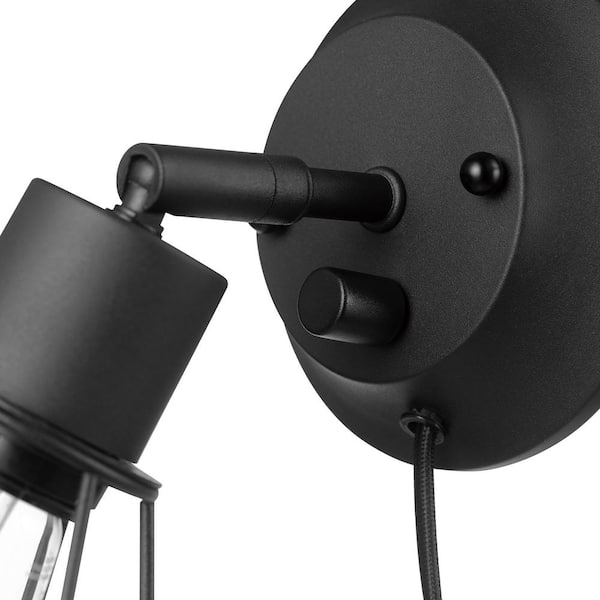 Bryson 1-Light Matte Black Wall Sconce