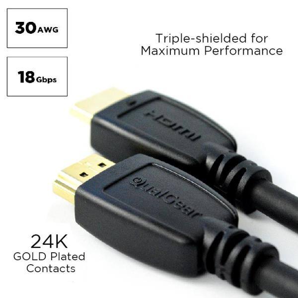 High Speed HDMI 2.0 Cable with Ethernet, 3 ft., (12-Pack)