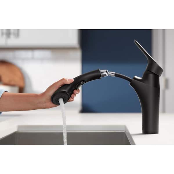 Rival Single Handle Pull-Out Kitchen Sink Faucet with 2-Function Sprayhead in Vibrant Stainless