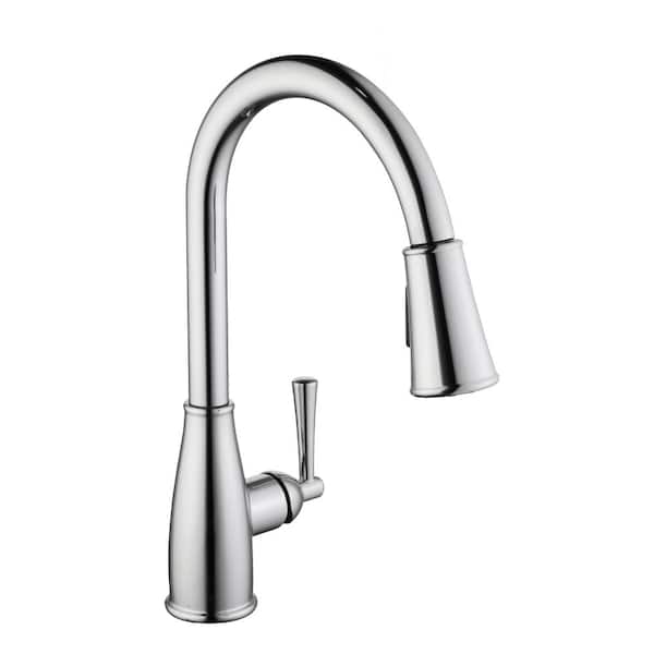 Fairhurst Single Handle Pull-Down Sprayer Kitchen Faucet with TurboSpray and FastMount in Chrome