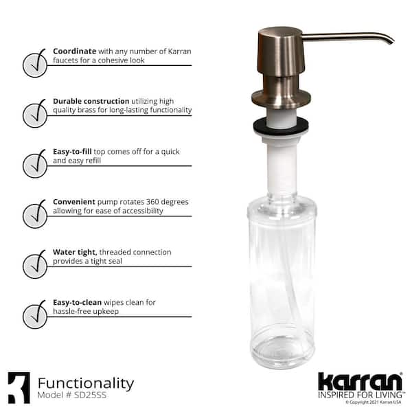 Soap/Lotion Dispenser in Stainless Steel