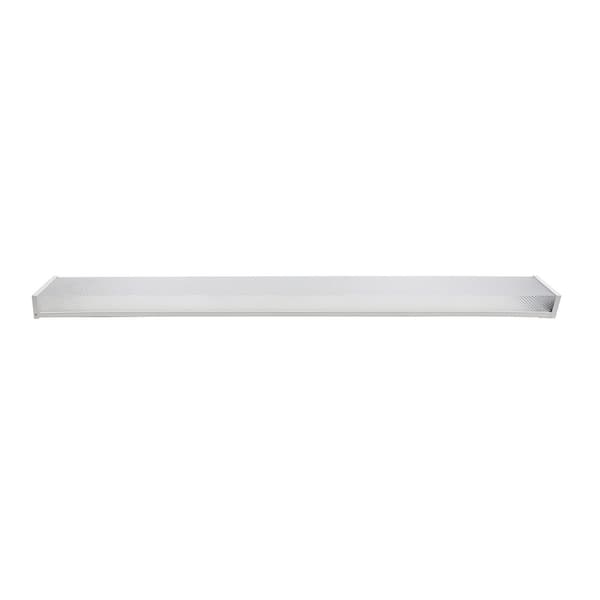 4 ft. 120-Volt 3800 Lumens White Integrated LED Wraparound Light with Prismatic Lens