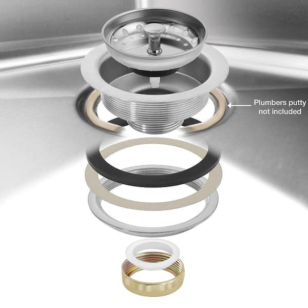 39 in. Freestanding Stainless Steel 1-Compartment Commercial Kitchen Sink with Left Drainboard