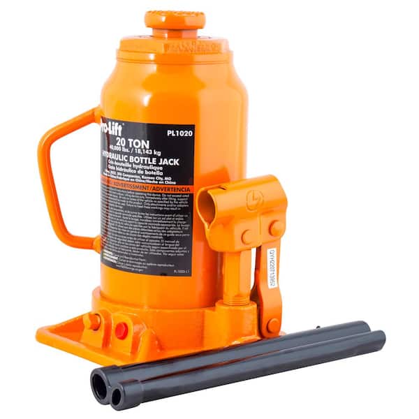 20-Ton Hydraulic Bottle Jack with Pump Handle