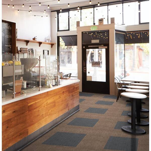 Willingham Brown Residential 18 in. x 18 Peel and Stick Carpet Tile (16 Tiles/Case) 36 sq. ft.