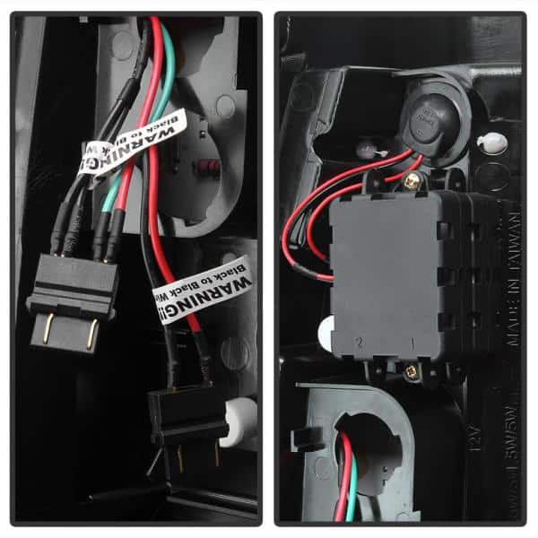 Chevy Silverado 1500/2500 03-06 and 2007 Silverado Classic ( Doesn't fit Stepside ) Version 2 LED Tail Lights - Smoke