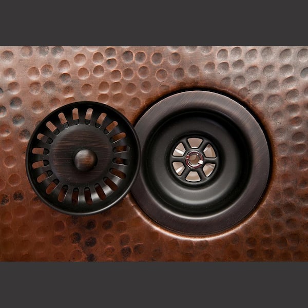 Copper 42 in. Triple Bowl Kitchen Farmhouse Apron Front Sink and Drain in Oil Rubbed Bronze