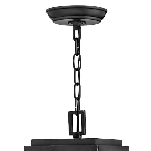 Republic 1-Light Black Outdoor Pendant Light