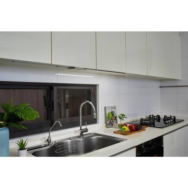 24 in. LED Voice-Enabled Smart Under Cabinet Lighting Kit, 1-Bar Adjustable White Light