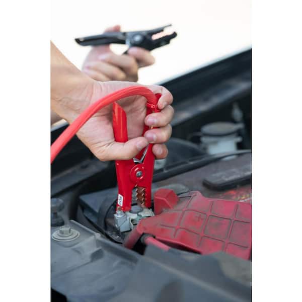 16 ft. 4-Gauge 400 Amp Red Booster Cables