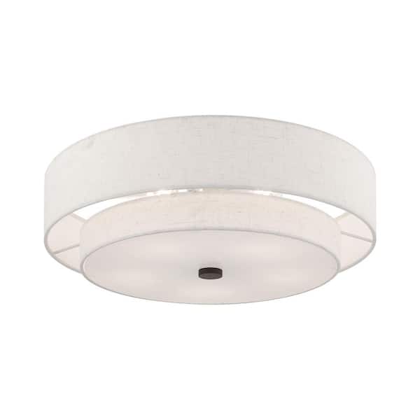 Somerhill 5 Light English Bronze Semi Flush Mount