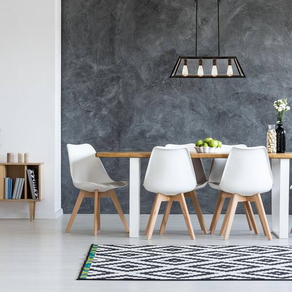 Alla 4-Light Dark Bronze Modern Industrial Chandelier